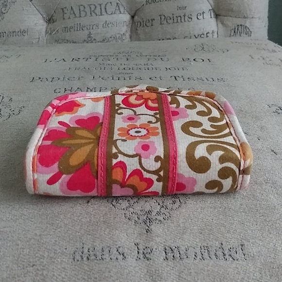 Vera Bradley Card Holder Orange & Pink - Picture 3 of 14